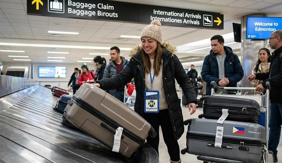 Happy Travelers at Airport